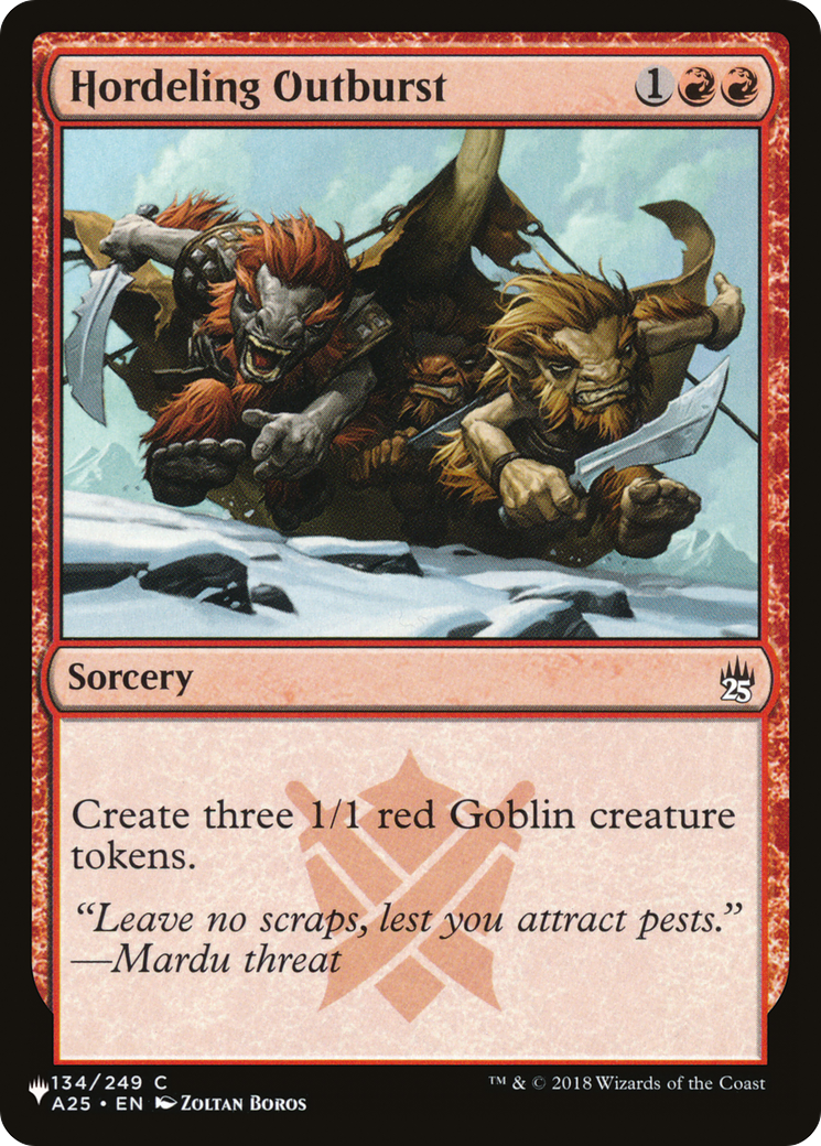 Hordeling Outburst [The List] | Jomio and Rueliete's Cards and Comics