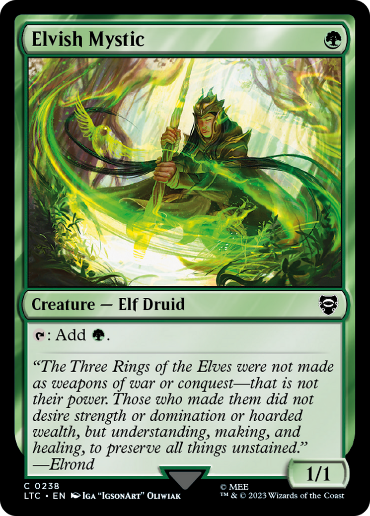 Elvish Mystic [The Lord of the Rings: Tales of Middle-Earth Commander] | Jomio and Rueliete's Cards and Comics