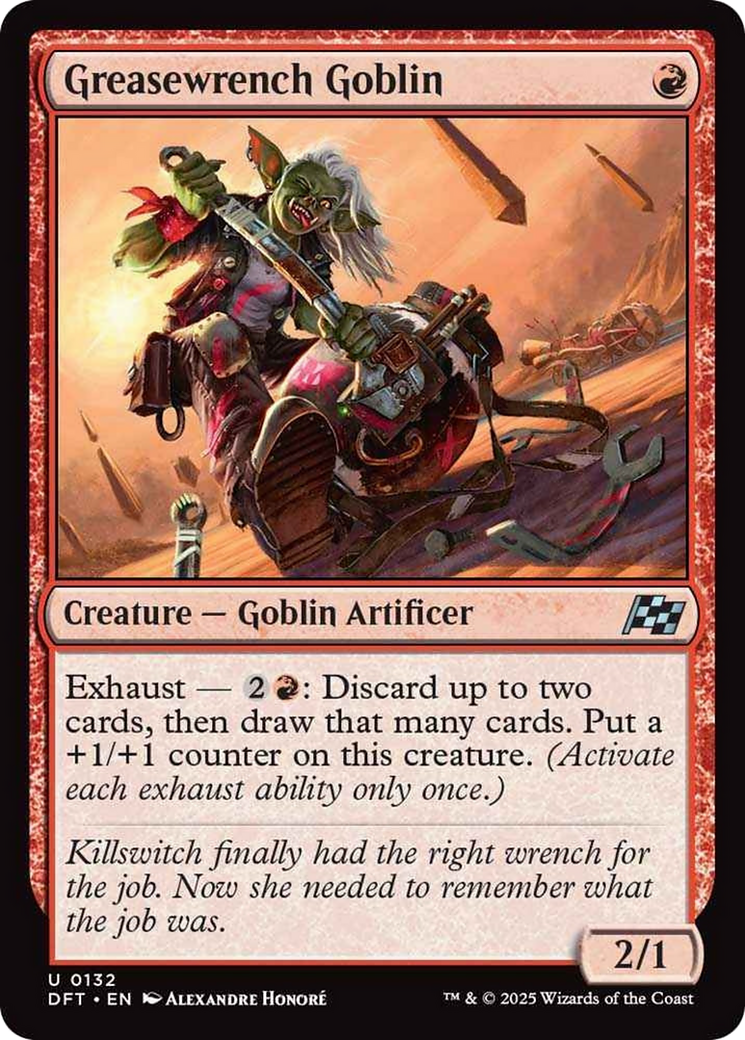 Greasewrench Goblin [Aetherdrift] | Jomio and Rueliete's Cards and Comics