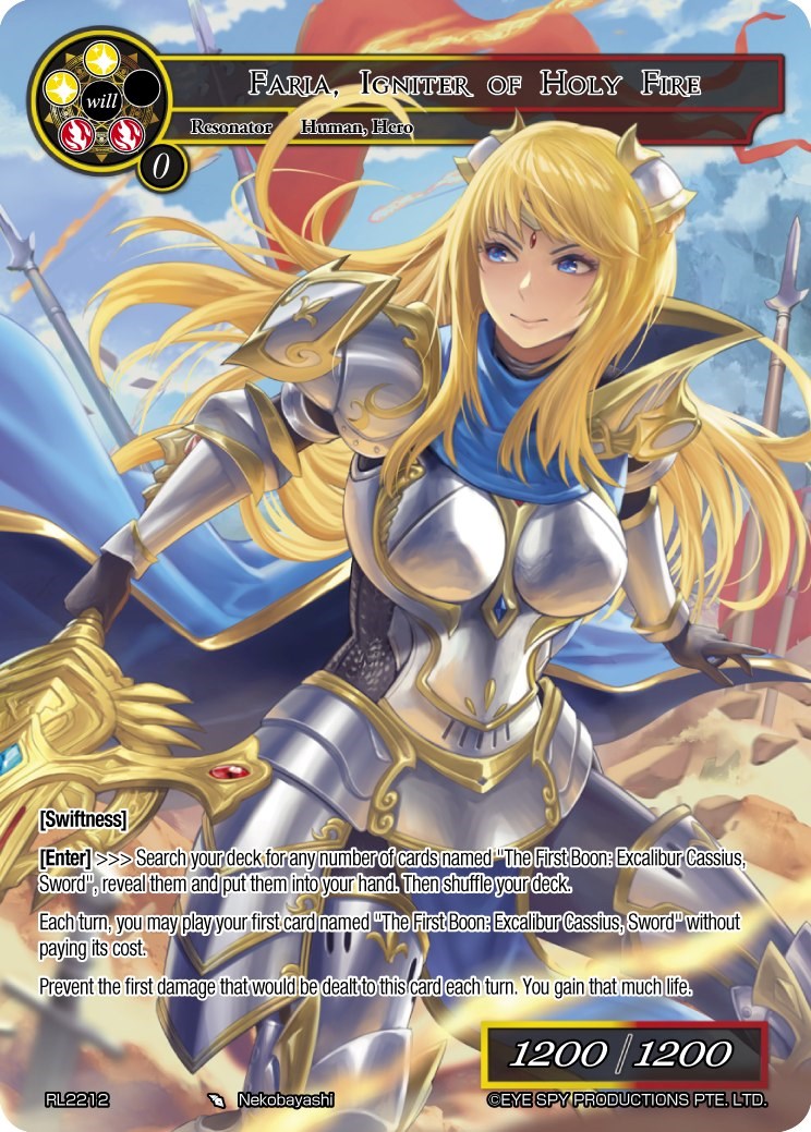 Faria, Igniter of Holy Fire (RL2212) [Promo Cards] | Jomio and Rueliete's Cards and Comics