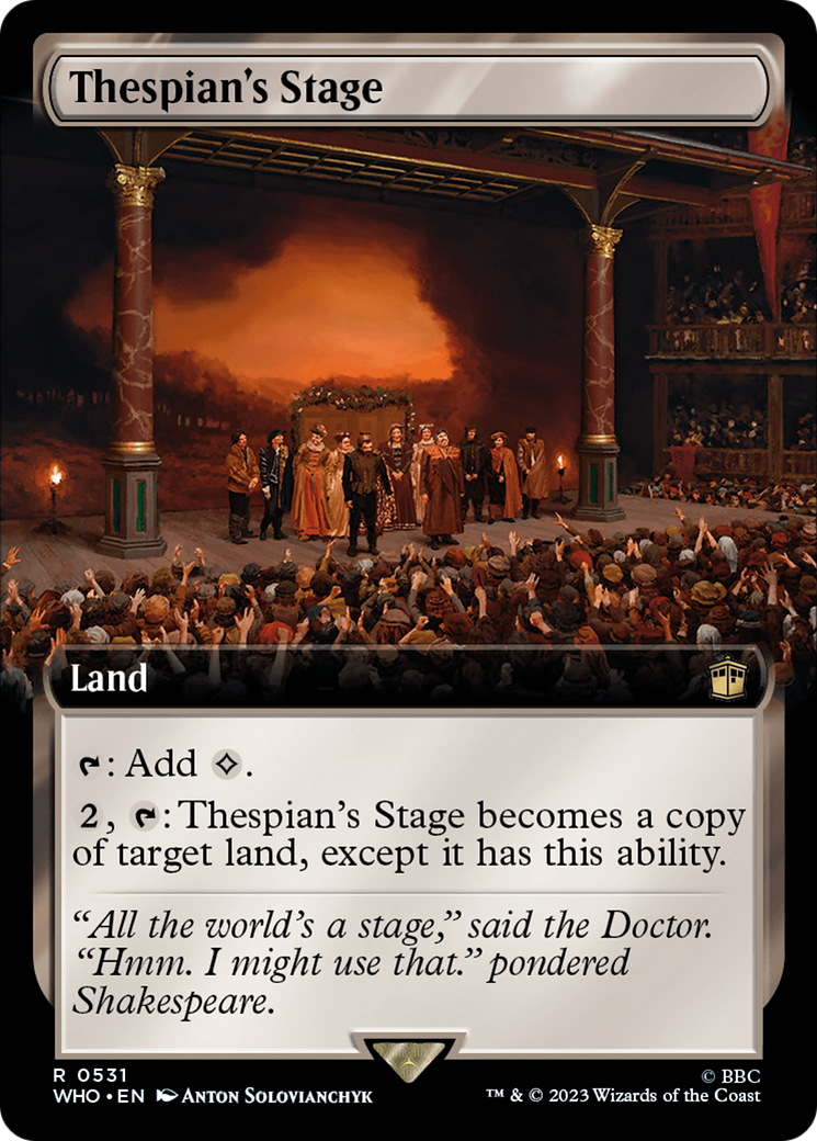 Thespian's Stage (Extended Art) [Doctor Who] | Jomio and Rueliete's Cards and Comics