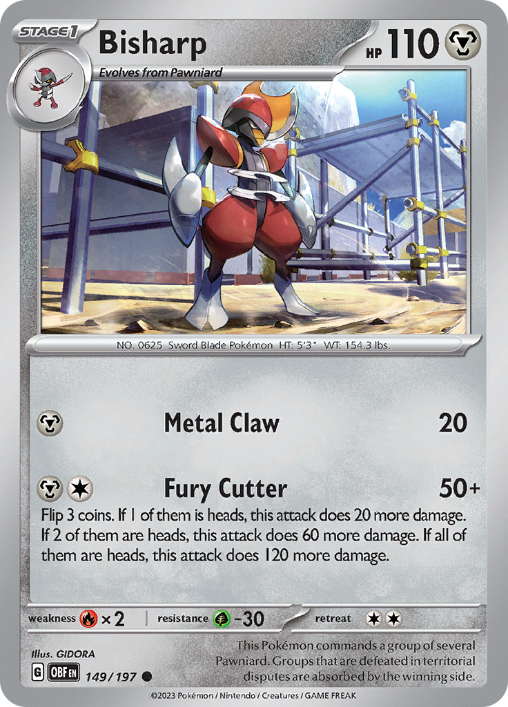 Bisharp (149/197) [Scarlet & Violet: Obsidian Flames] | Jomio and Rueliete's Cards and Comics