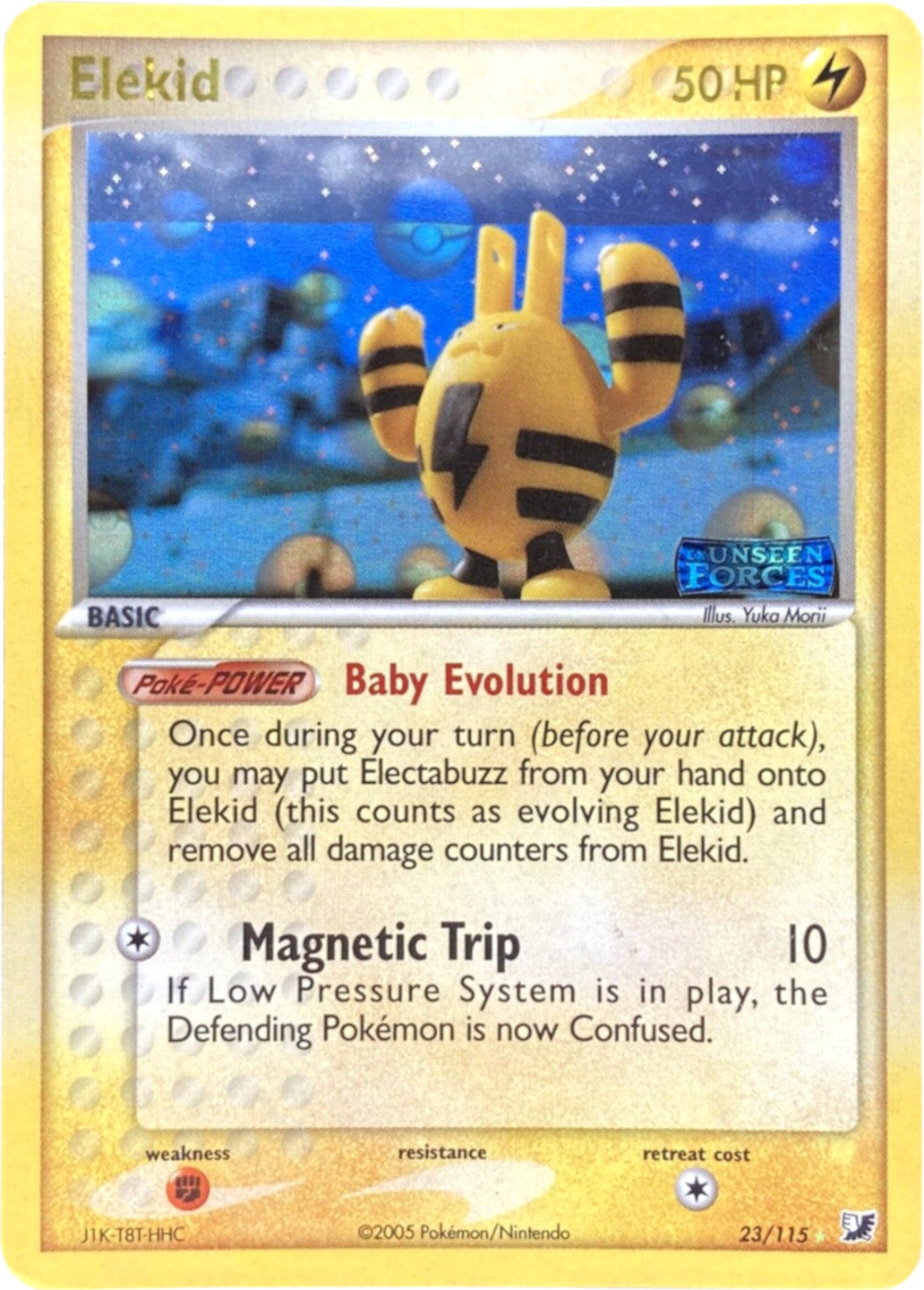 Elekid (23/115) (Stamped) [EX: Unseen Forces] | Jomio and Rueliete's Cards and Comics
