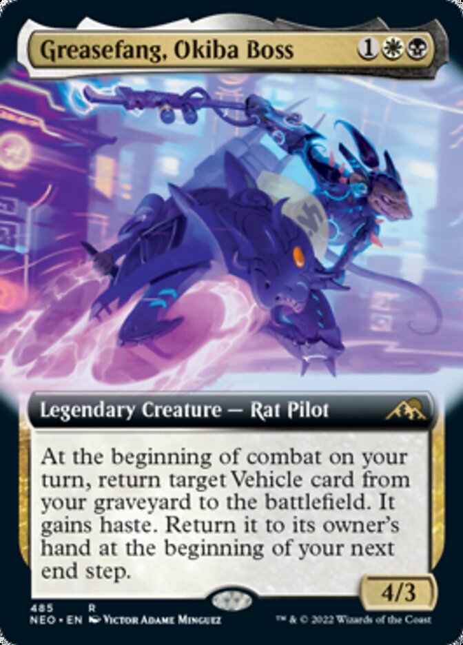 Greasefang, Okiba Boss (Extended Art) [Kamigawa: Neon Dynasty] | Jomio and Rueliete's Cards and Comics