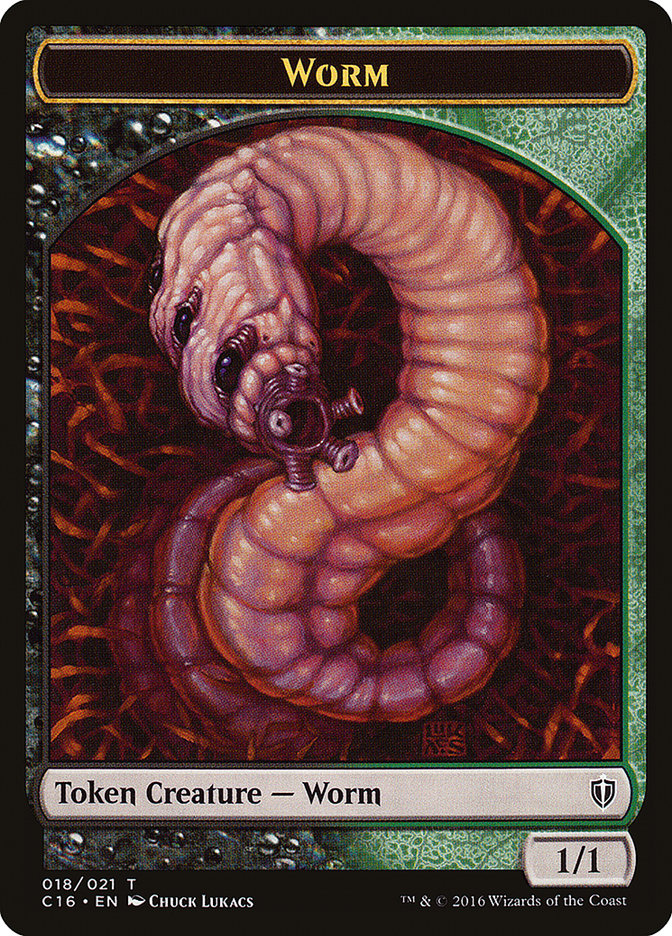 Worm Token [Commander 2016 Tokens] | Jomio and Rueliete's Cards and Comics