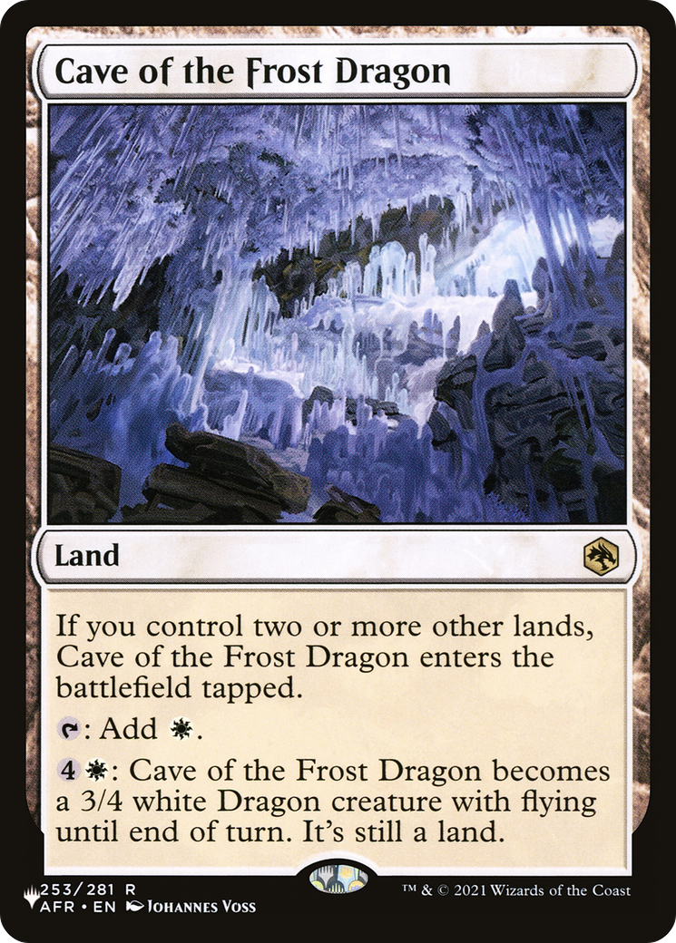 Cave of the Frost Dragon [The List] | Jomio and Rueliete's Cards and Comics