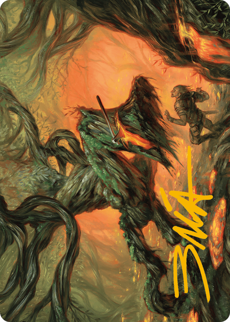 Stump Stomp Art Card (Gold-Stamped Signature) [Modern Horizons 3 Art Series] | Jomio and Rueliete's Cards and Comics