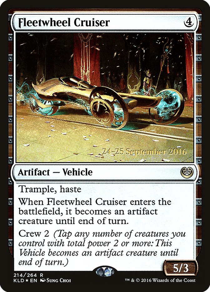 Fleetwheel Cruiser [Kaladesh Prerelease Promos] | Jomio and Rueliete's Cards and Comics