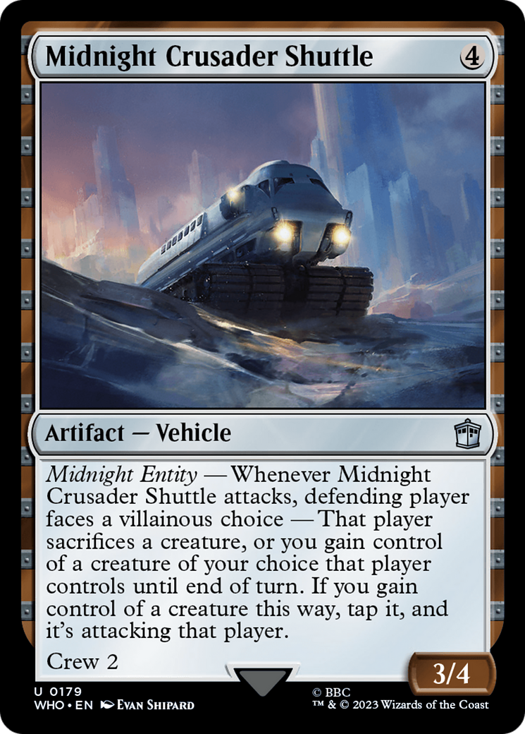 Midnight Crusader Shuttle [Doctor Who] | Jomio and Rueliete's Cards and Comics