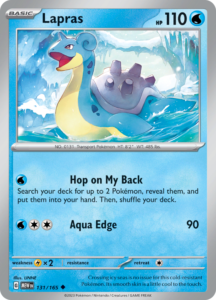 Lapras (131/165) [Scarlet & Violet 151] | Jomio and Rueliete's Cards and Comics