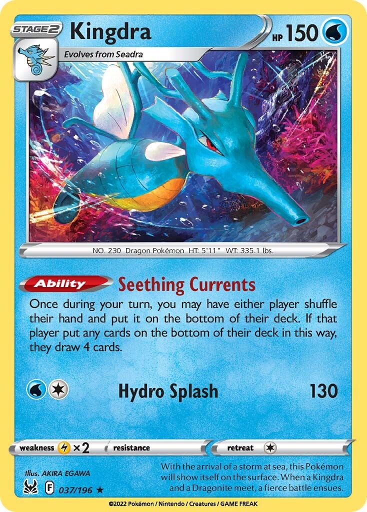 Kingdra (037/196) [Sword & Shield: Lost Origin] | Jomio and Rueliete's Cards and Comics