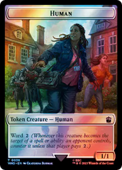 Human (0038) // Mutant Double-Sided Token (Surge Foil) [Doctor Who Tokens] | Jomio and Rueliete's Cards and Comics
