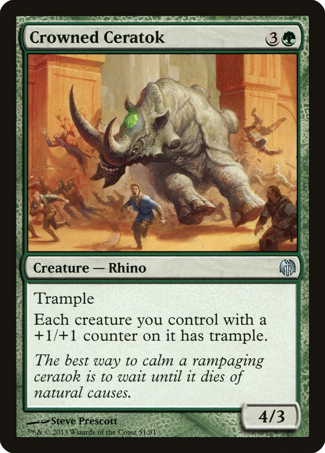 Crowned Ceratok [Duel Decks: Heroes vs. Monsters] | Jomio and Rueliete's Cards and Comics