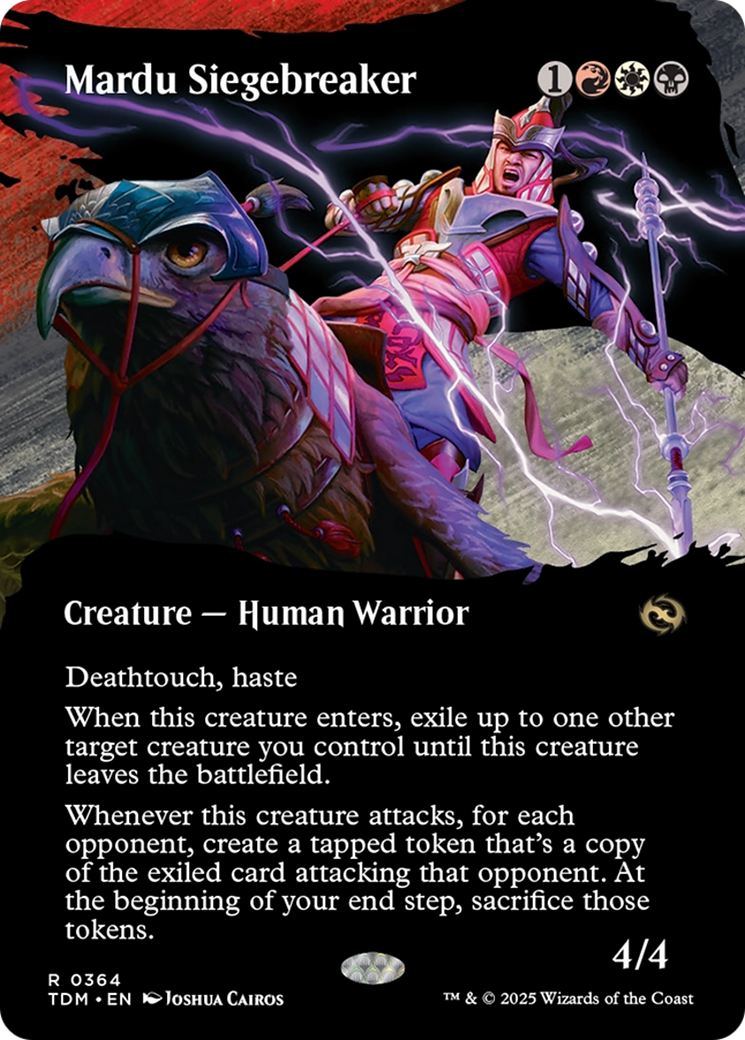 Mardu Siegebreaker (Borderless) [Tarkir: Dragonstorm] | Jomio and Rueliete's Cards and Comics
