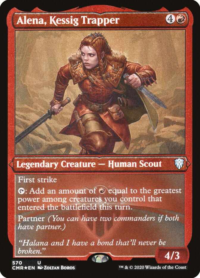 Alena, Kessig Trapper (Foil Etched) [Commander Legends] | Jomio and Rueliete's Cards and Comics