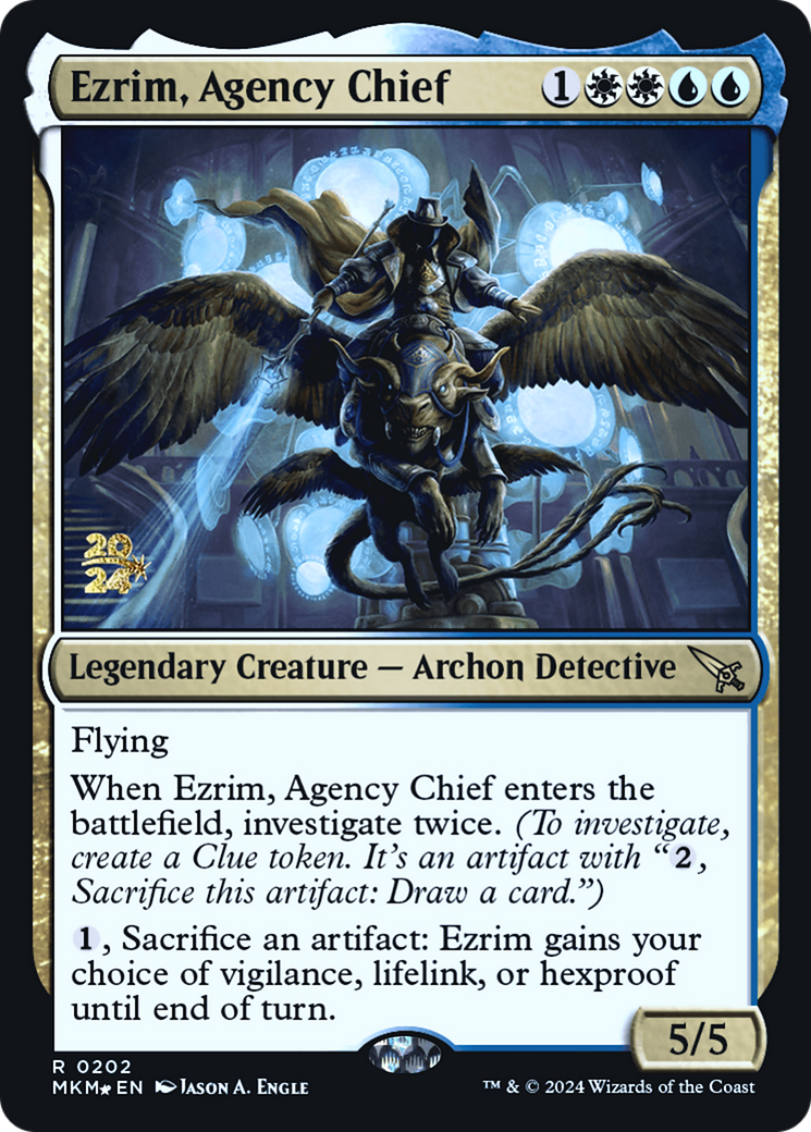Ezrim, Agency Chief [Murders at Karlov Manor Prerelease Promos] | Jomio and Rueliete's Cards and Comics
