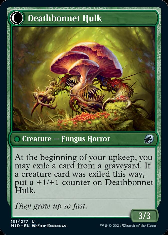 Deathbonnet Sprout // Deathbonnet Hulk [Innistrad: Midnight Hunt] | Jomio and Rueliete's Cards and Comics