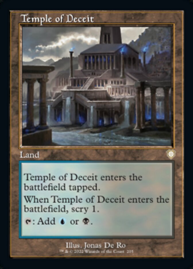 Temple of Deceit (Retro) [The Brothers' War Commander] | Jomio and Rueliete's Cards and Comics