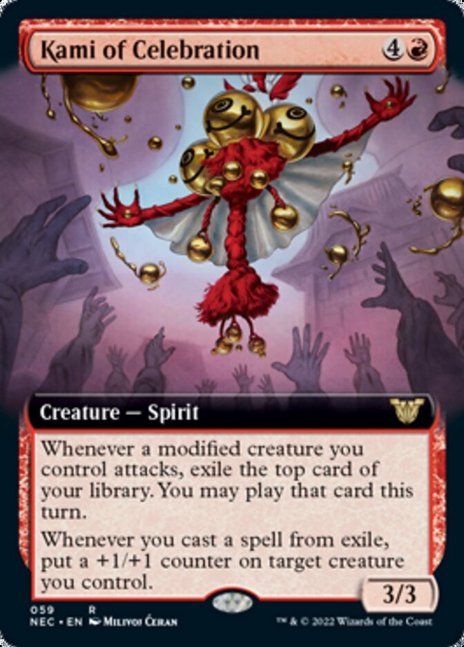 Kami of Celebration (Extended Art) [Kamigawa: Neon Dynasty Commander] | Jomio and Rueliete's Cards and Comics