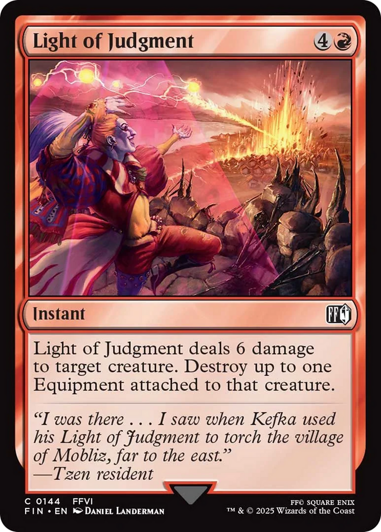 Light of Judgment [FINAL FANTASY] | Jomio and Rueliete's Cards and Comics