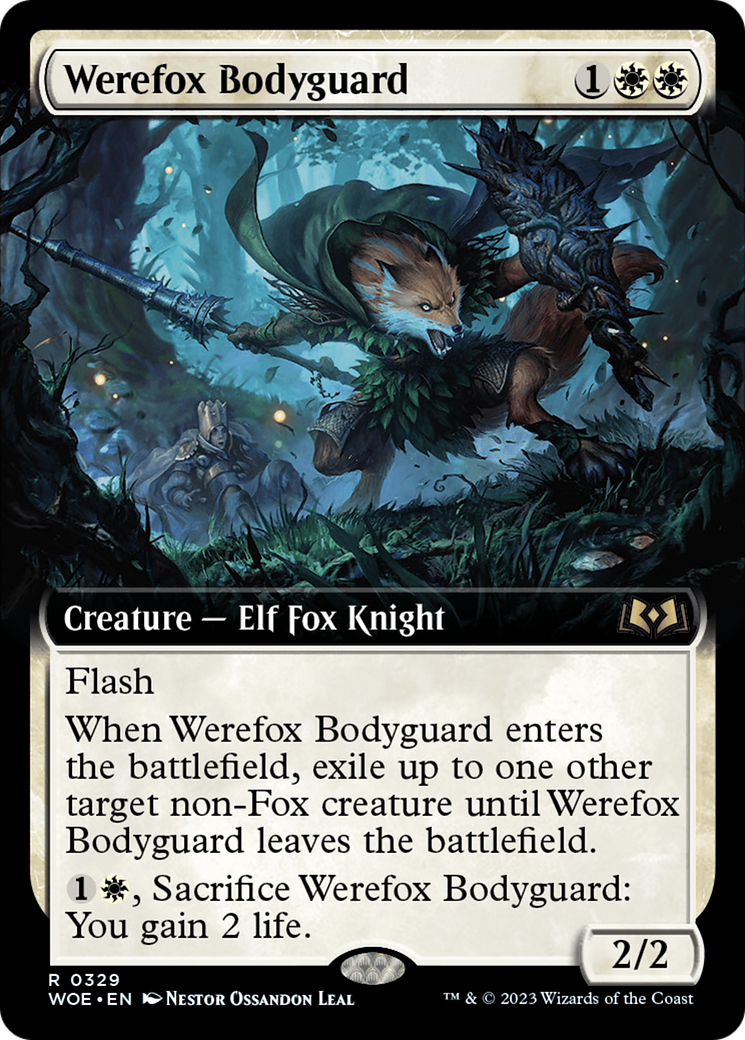 Werefox Bodyguard (Extended Art) [Wilds of Eldraine] | Jomio and Rueliete's Cards and Comics