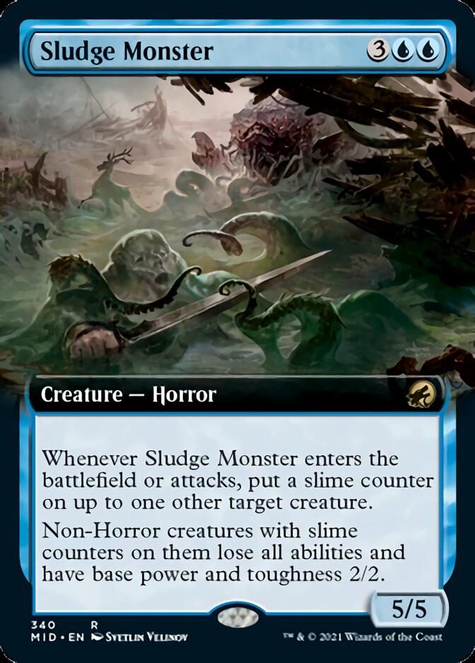 Sludge Monster (Extended Art) [Innistrad: Midnight Hunt] | Jomio and Rueliete's Cards and Comics