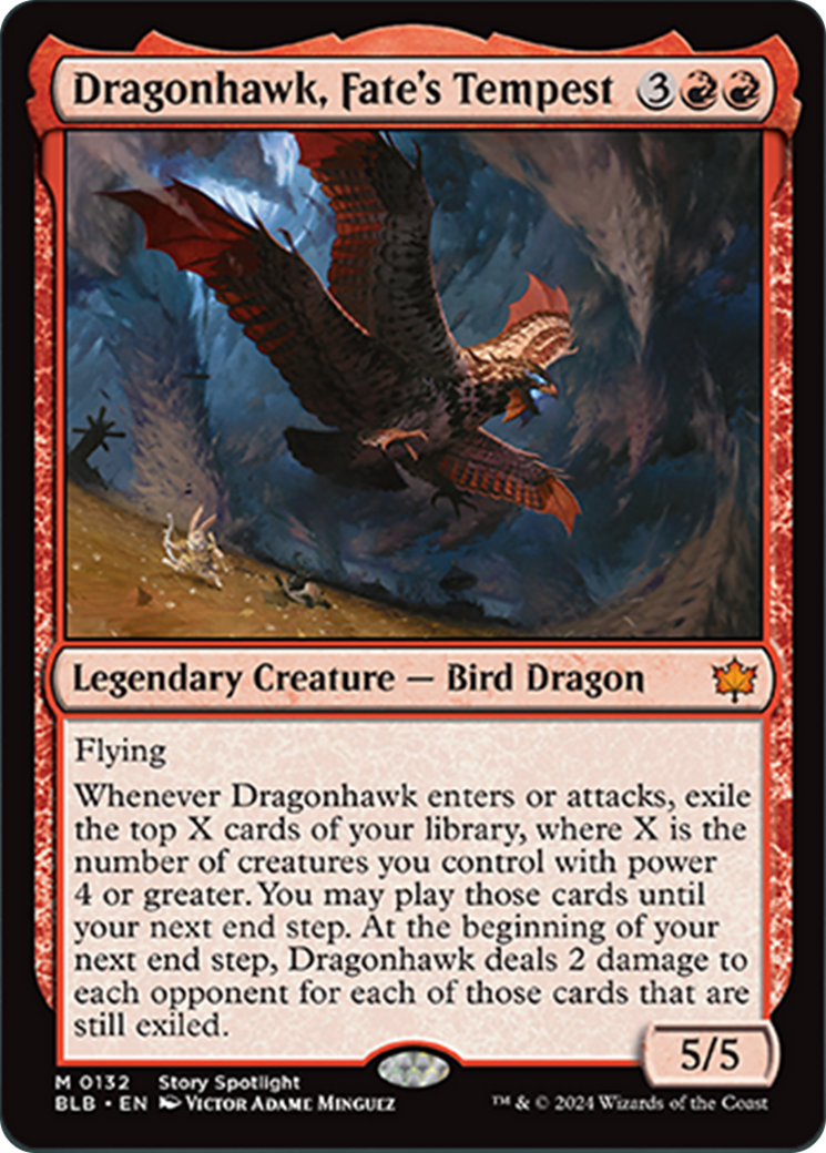 Dragonhawk, Fate's Tempest [Bloomburrow] | Jomio and Rueliete's Cards and Comics