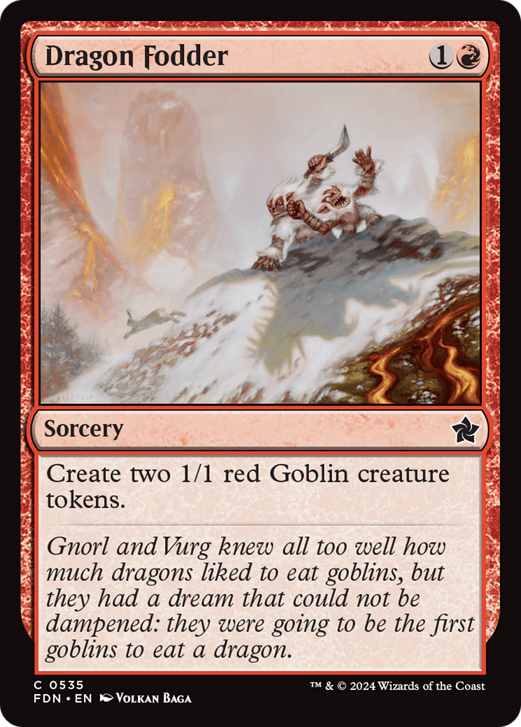 Dragon Fodder [Foundations] | Jomio and Rueliete's Cards and Comics