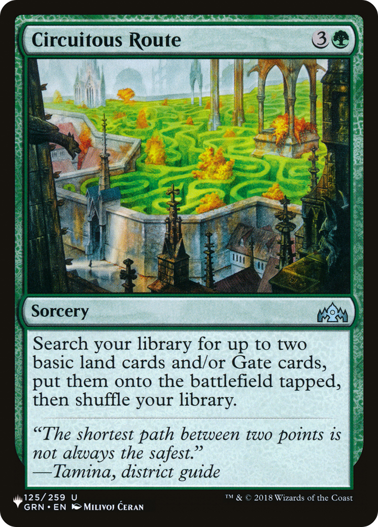 Circuitous Route [The List] | Jomio and Rueliete's Cards and Comics