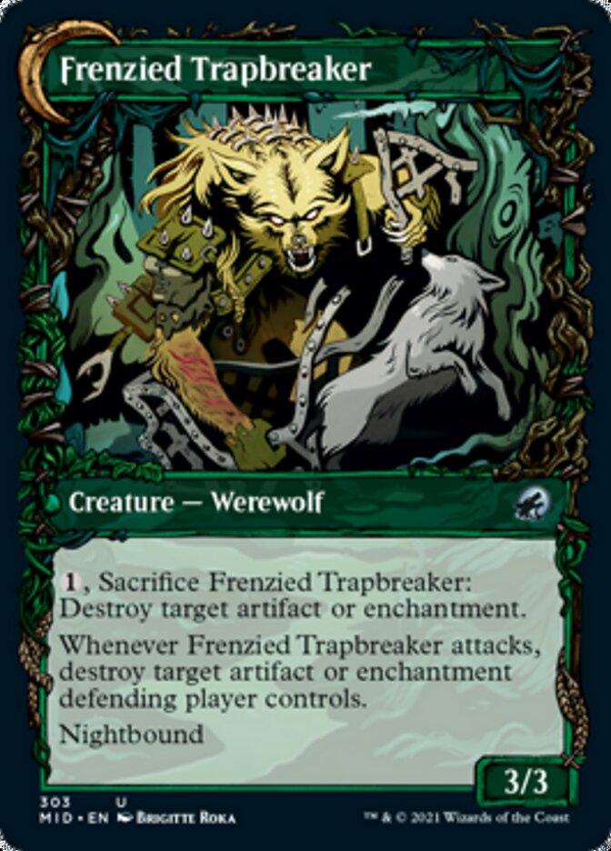 Outland Liberator // Frenzied Trapbreaker (Showcase Equinox) [Innistrad: Midnight Hunt] | Jomio and Rueliete's Cards and Comics