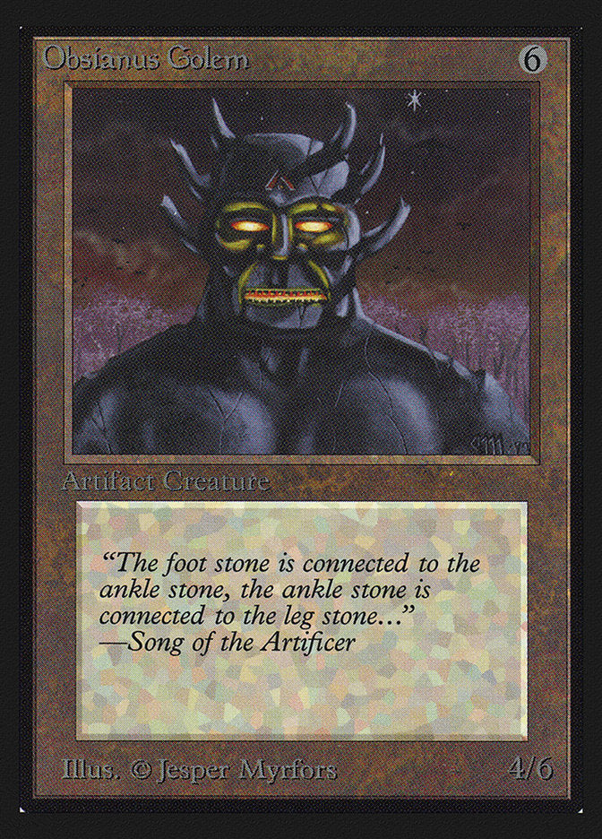Obsianus Golem [International Collectors' Edition] | Jomio and Rueliete's Cards and Comics