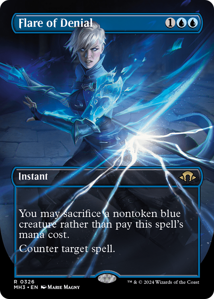 Flare of Denial (Borderless) [Modern Horizons 3] | Jomio and Rueliete's Cards and Comics