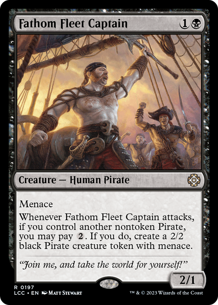 Fathom Fleet Captain [The Lost Caverns of Ixalan Commander] | Jomio and Rueliete's Cards and Comics