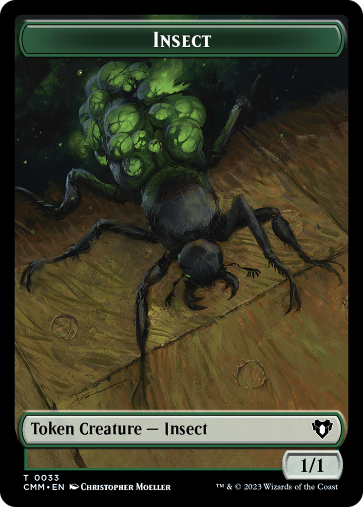 Insect Token [Commander Masters Tokens] | Jomio and Rueliete's Cards and Comics