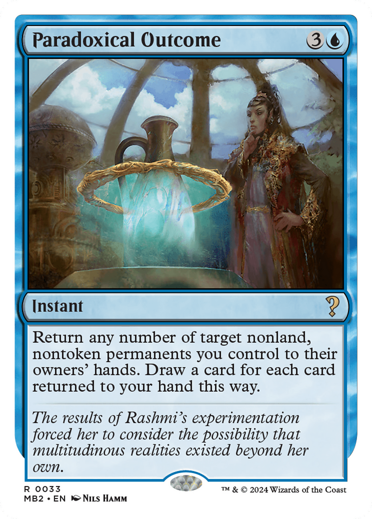 Paradoxical Outcome (White Border) [Mystery Booster 2] | Jomio and Rueliete's Cards and Comics