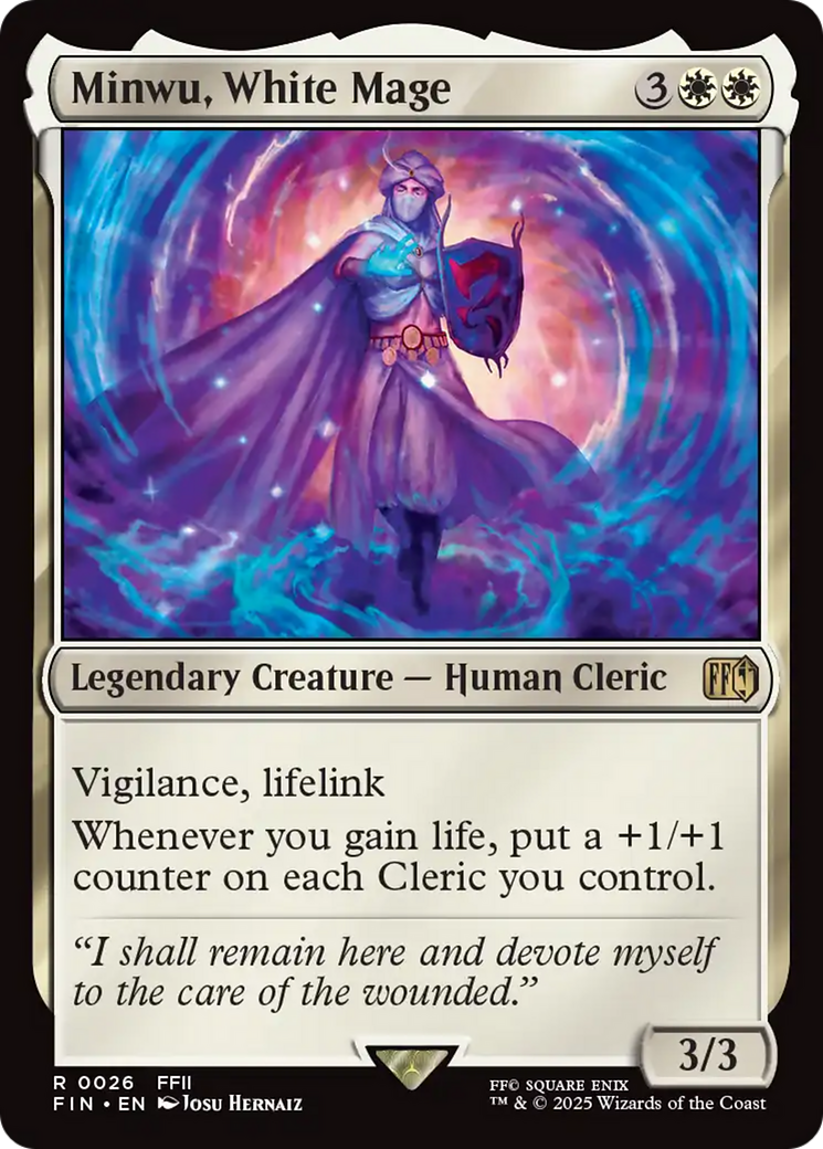 Minwu, White Mage [FINAL FANTASY] | Jomio and Rueliete's Cards and Comics