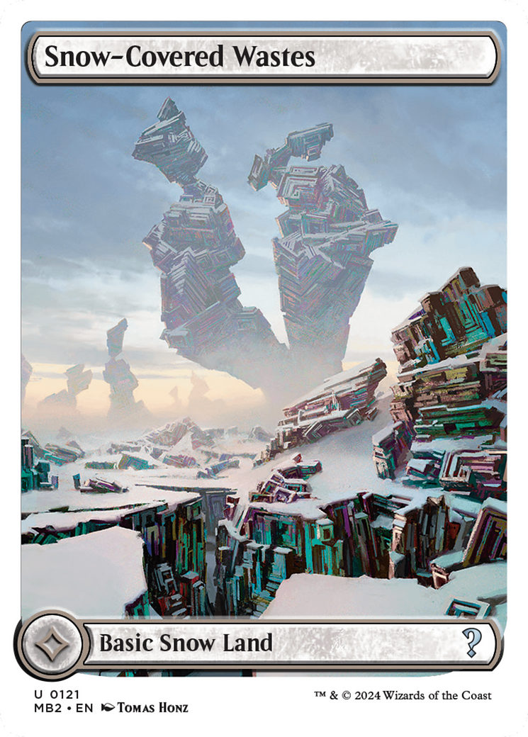 Snow-Covered Wastes (White Border) [Mystery Booster 2] | Jomio and Rueliete's Cards and Comics