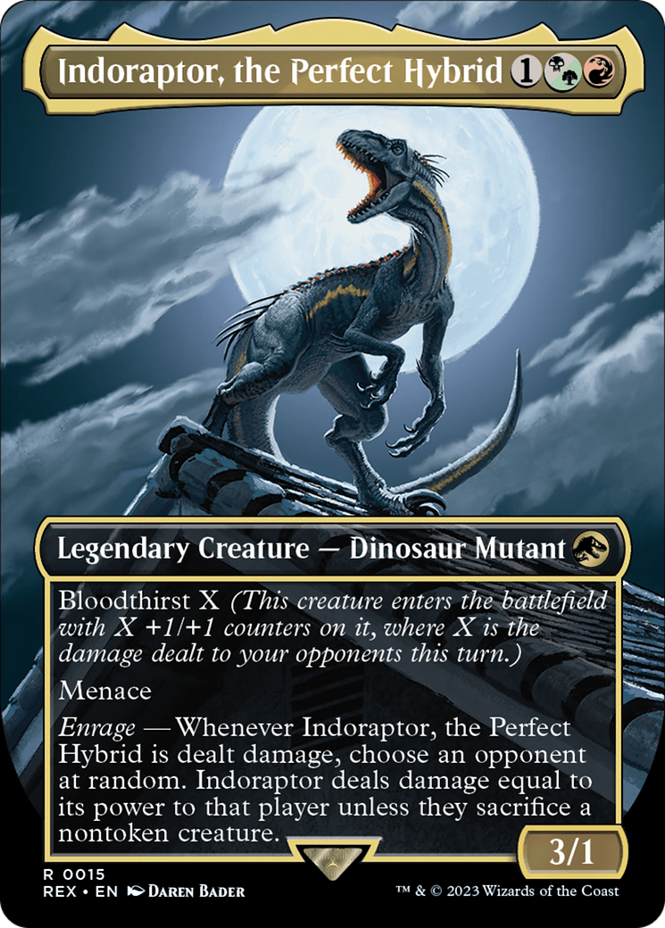 Indoraptor, the Perfect Hybrid (Borderless) [Jurassic World Collection] | Jomio and Rueliete's Cards and Comics