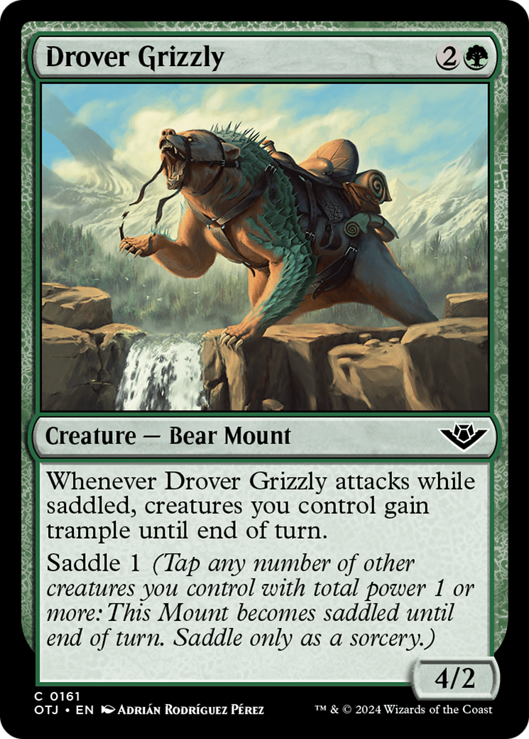 Drover Grizzly [Outlaws of Thunder Junction] | Jomio and Rueliete's Cards and Comics