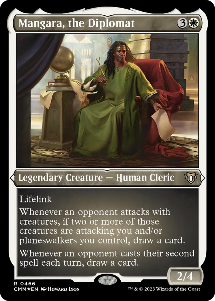 Mangara, the Diplomat (Foil Etched) [Commander Masters] | Jomio and Rueliete's Cards and Comics