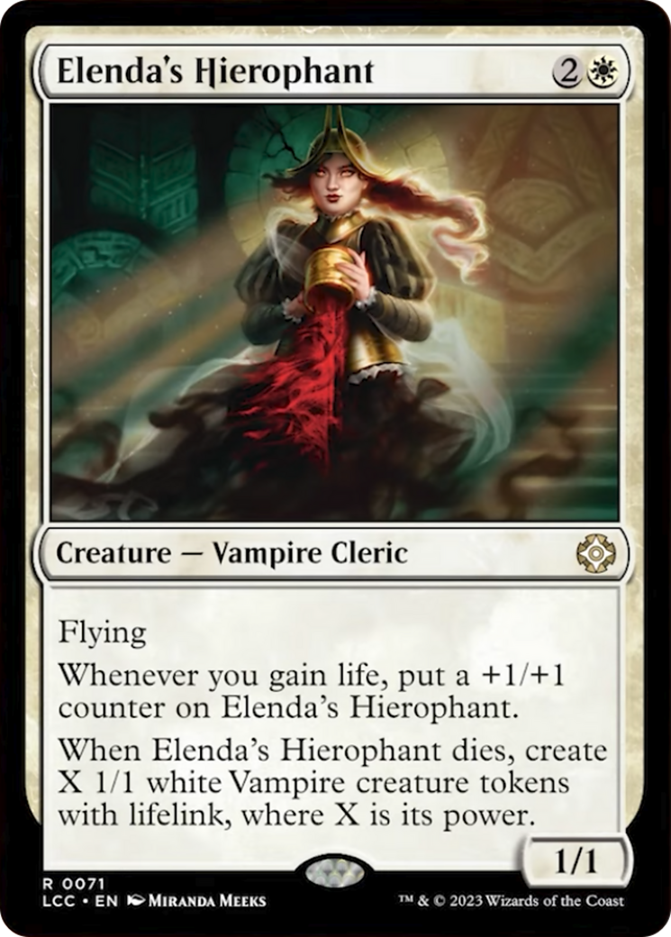 Elenda's Hierophant [The Lost Caverns of Ixalan Commander] | Jomio and Rueliete's Cards and Comics