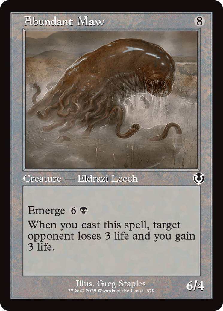 Abundant Maw (Retro Frame) [Innistrad Remastered] | Jomio and Rueliete's Cards and Comics