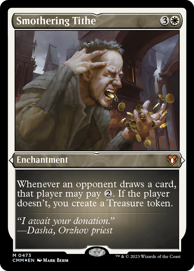 Smothering Tithe (Foil Etched) [Commander Masters] | Jomio and Rueliete's Cards and Comics