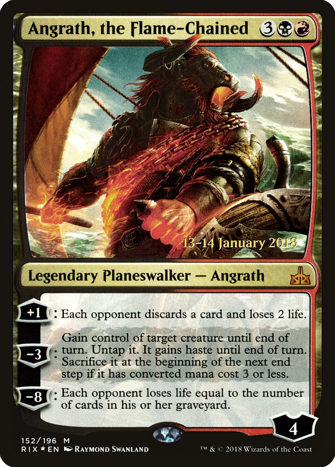 Angrath, the Flame-Chained [Rivals of Ixalan Prerelease Promos] | Jomio and Rueliete's Cards and Comics