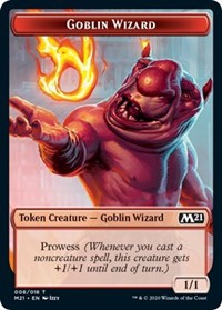 Goblin Wizard // Knight Double-Sided Token [Core Set 2021 Tokens] | Jomio and Rueliete's Cards and Comics