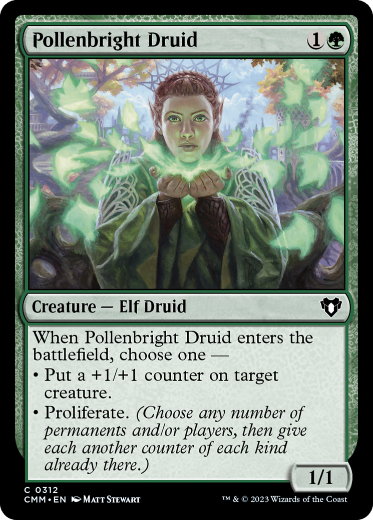 Pollenbright Druid [Commander Masters] | Jomio and Rueliete's Cards and Comics