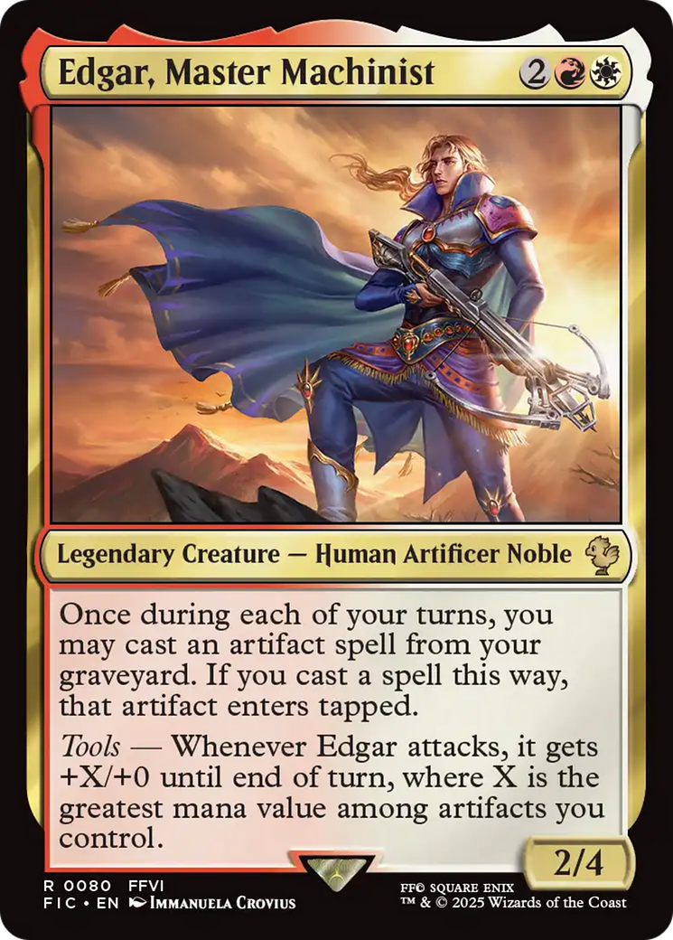 Edgar, Master Machinist [FINAL FANTASY Commander] | Jomio and Rueliete's Cards and Comics