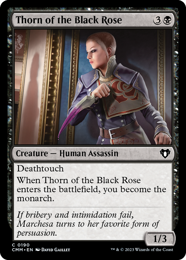 Thorn of the Black Rose [Commander Masters] | Jomio and Rueliete's Cards and Comics