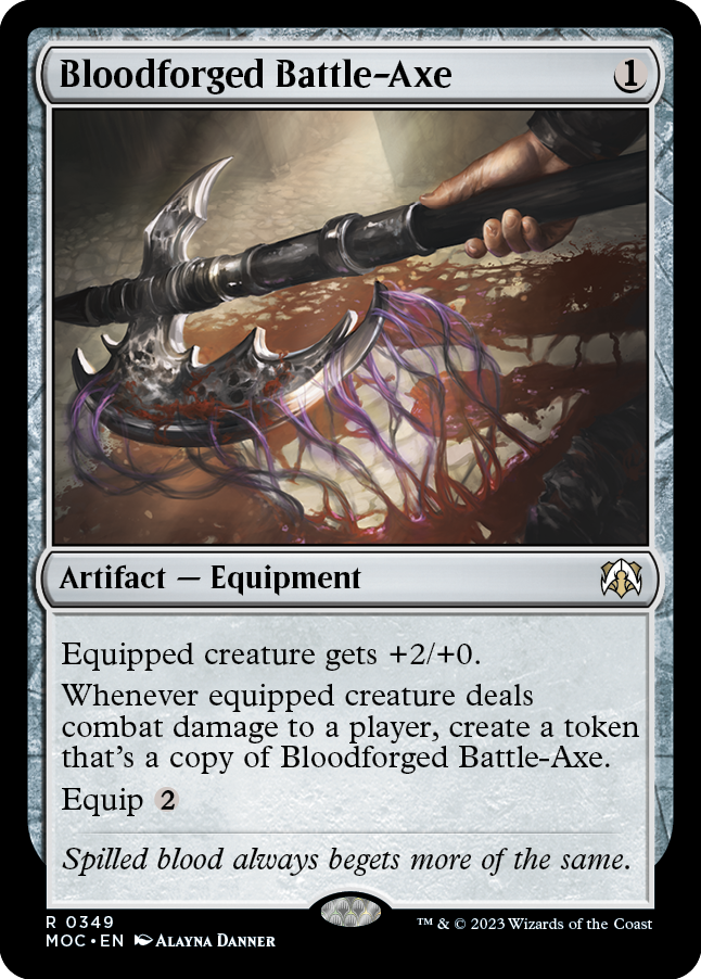 Bloodforged Battle-Axe [March of the Machine Commander] | Jomio and Rueliete's Cards and Comics