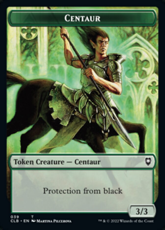 Horror // Centaur Double-Sided Token [Commander Legends: Battle for Baldur's Gate Tokens] | Jomio and Rueliete's Cards and Comics